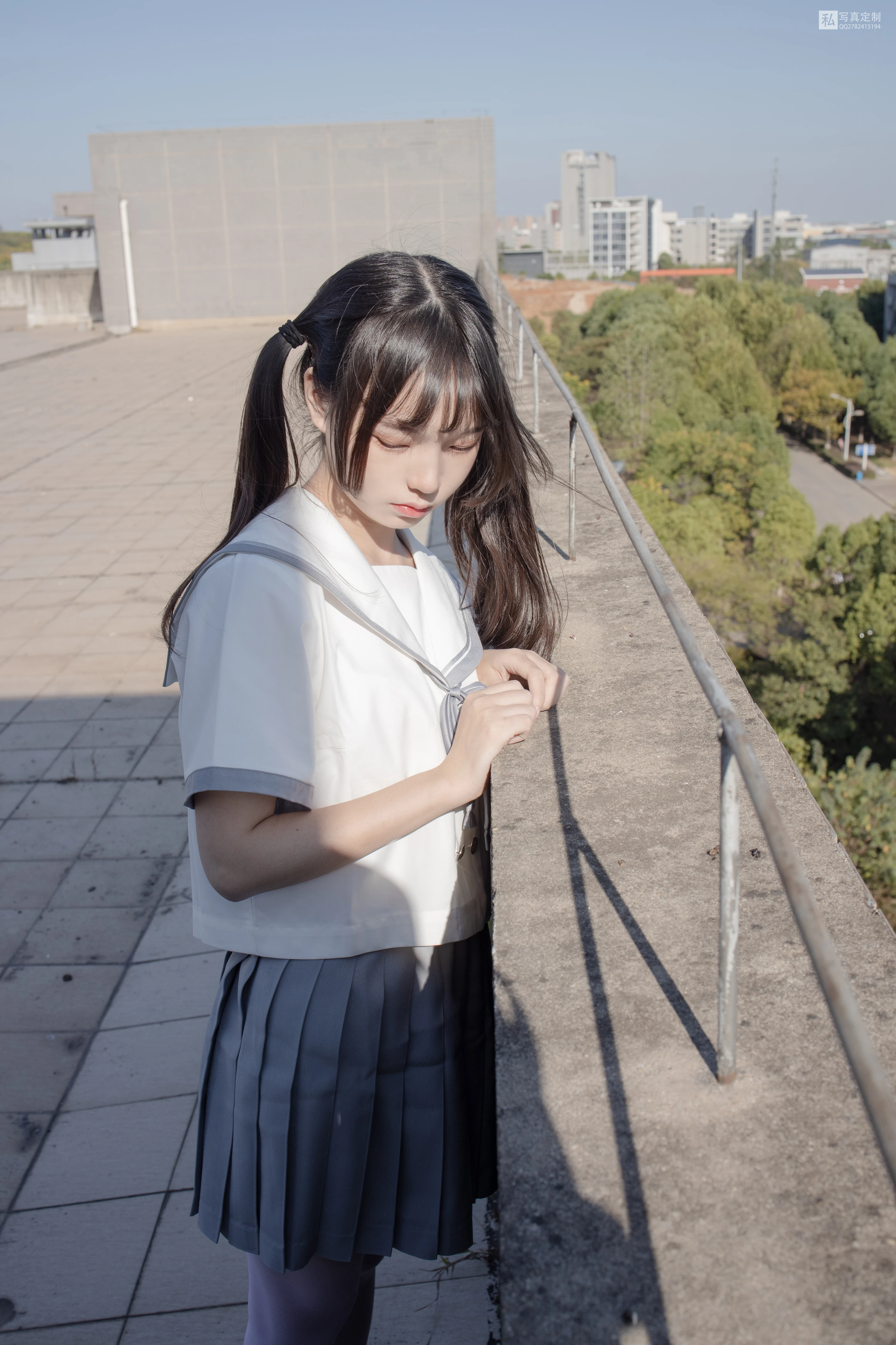 森萝财团 JKFUN-028 抑郁湖边与绝望天台 15D白丝 默陌 [58P 2V]插图7